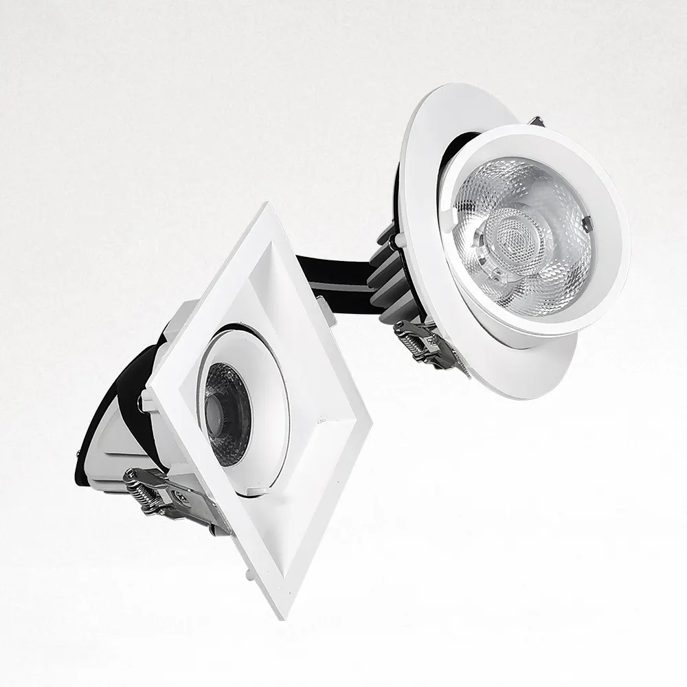 Trimless Recessed Aluminum COB LED Downlight 12-40W 90mm