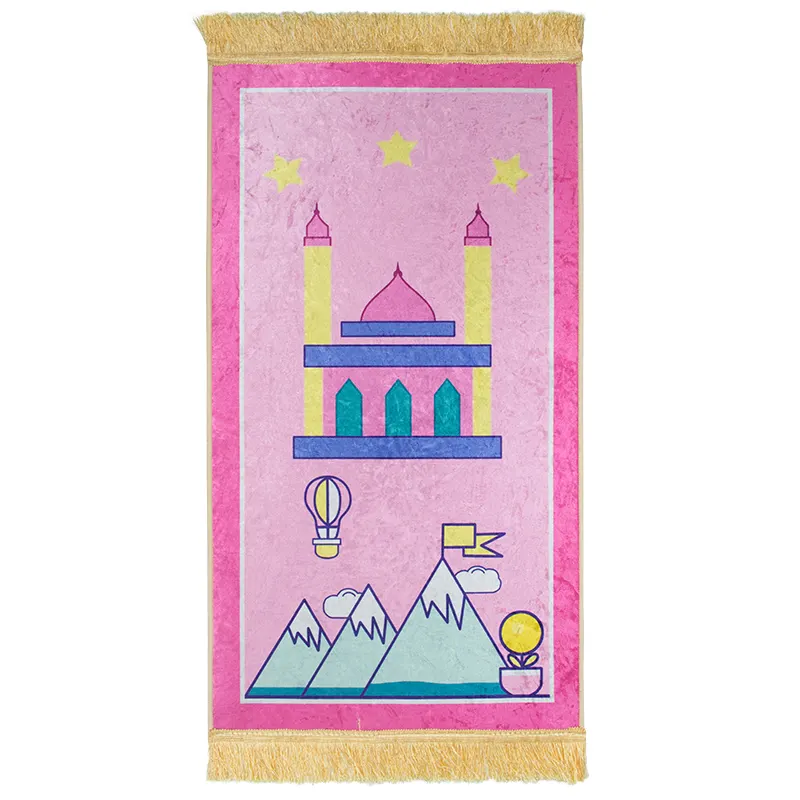 Polyester Prayer Mat 48x90cm With Rubber Backing