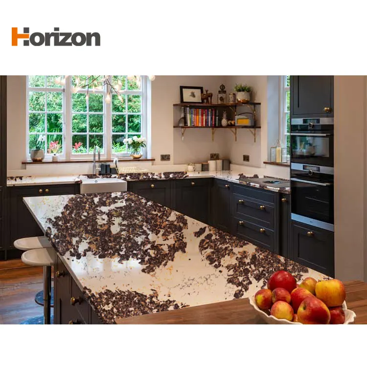 Brown Engineered Quartz Slab 3200x1600mm