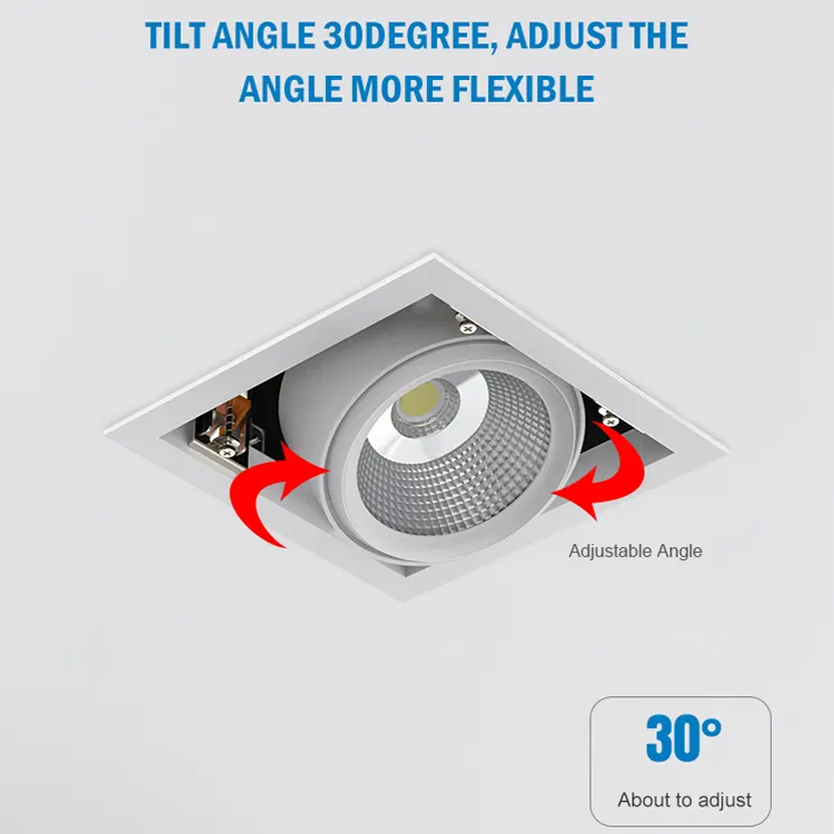 Aluminum LED Grille Spotlight 24-55W