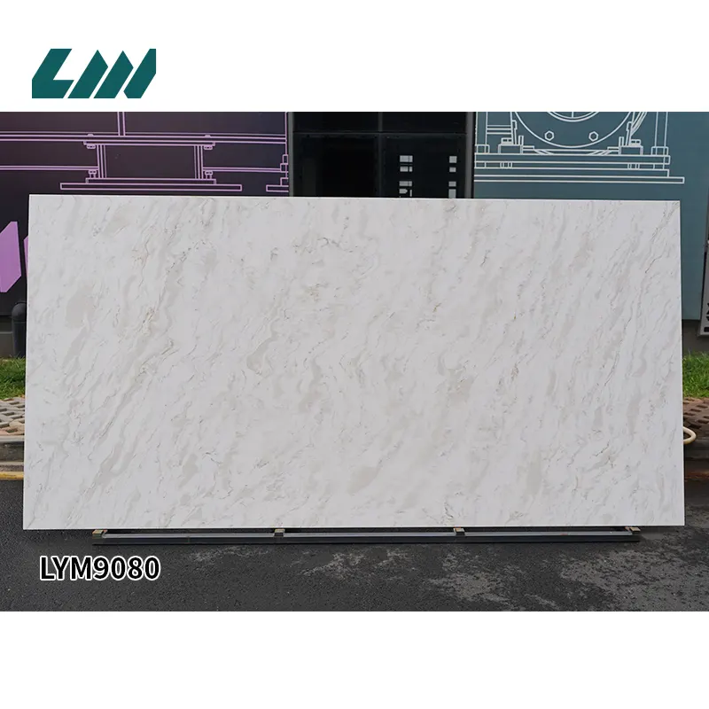 White Engineered Quartz Slab 3200x1600mm