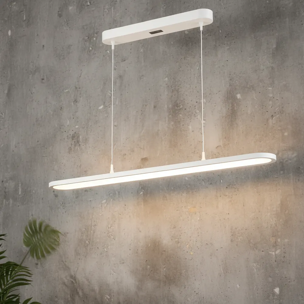 Smart Dimmable Aluminum LED Pendant Light 1200x200x32mm