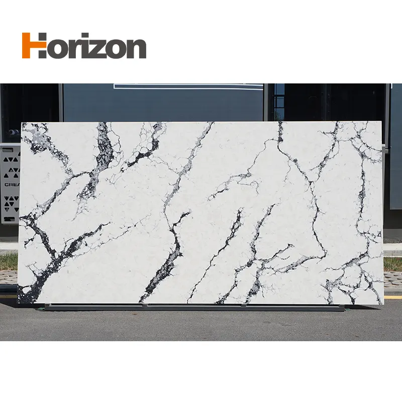 Calacatta White Engineered Quartz Slab 3200x1600mm
