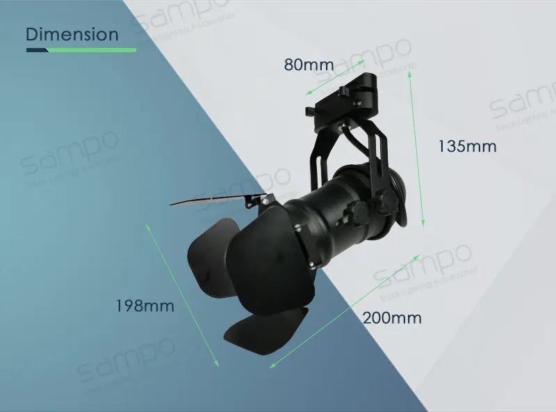 Aluminum LED Track Spotlight