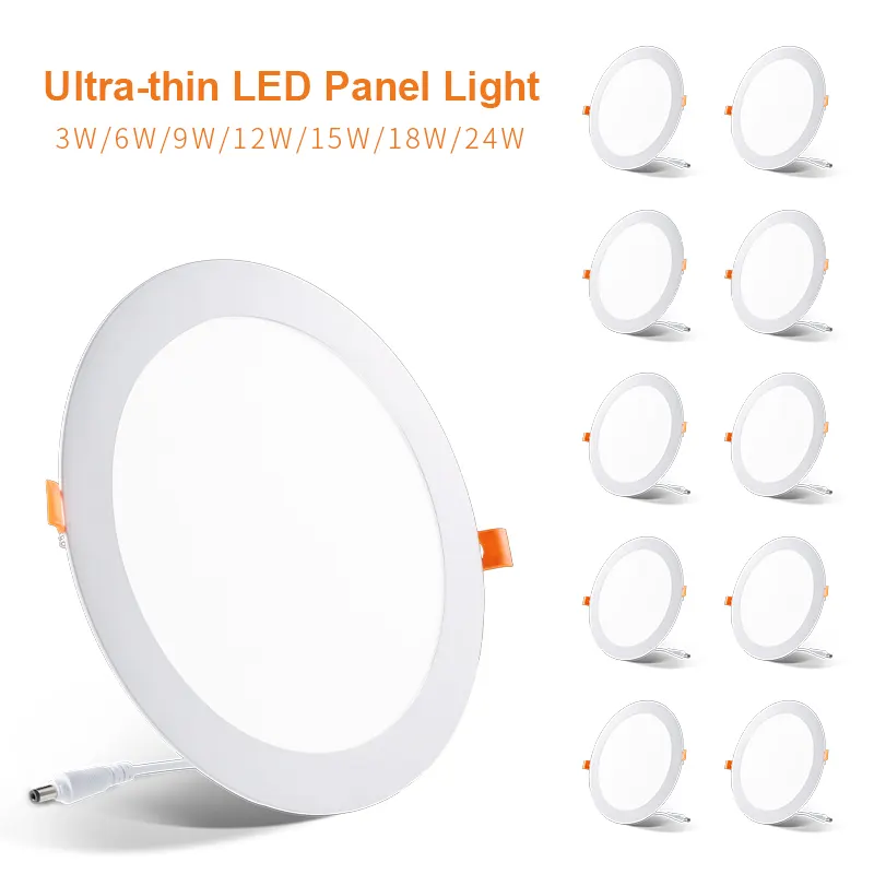 Slim Aluminum LED Panel Light 3-24W IP20