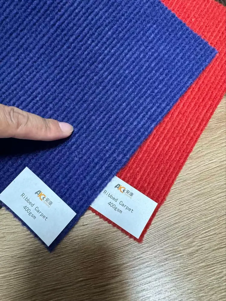 Needle-Punched Ribbed Polyester Exhibition And Event Carpet