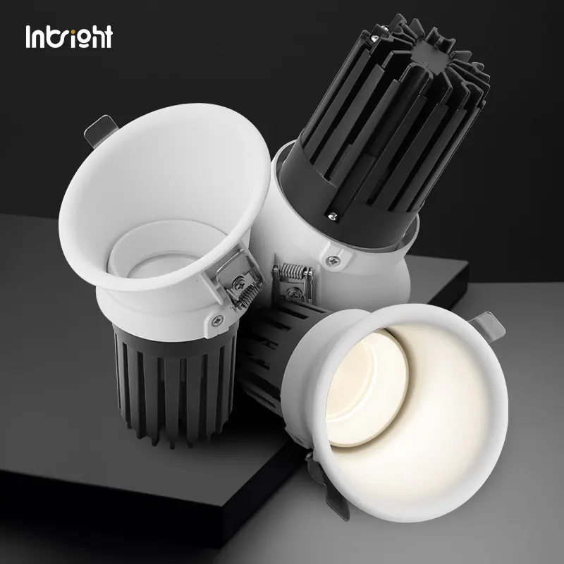 Anti-Glare Adjustable Recessed COB LED Downlight 10-25W