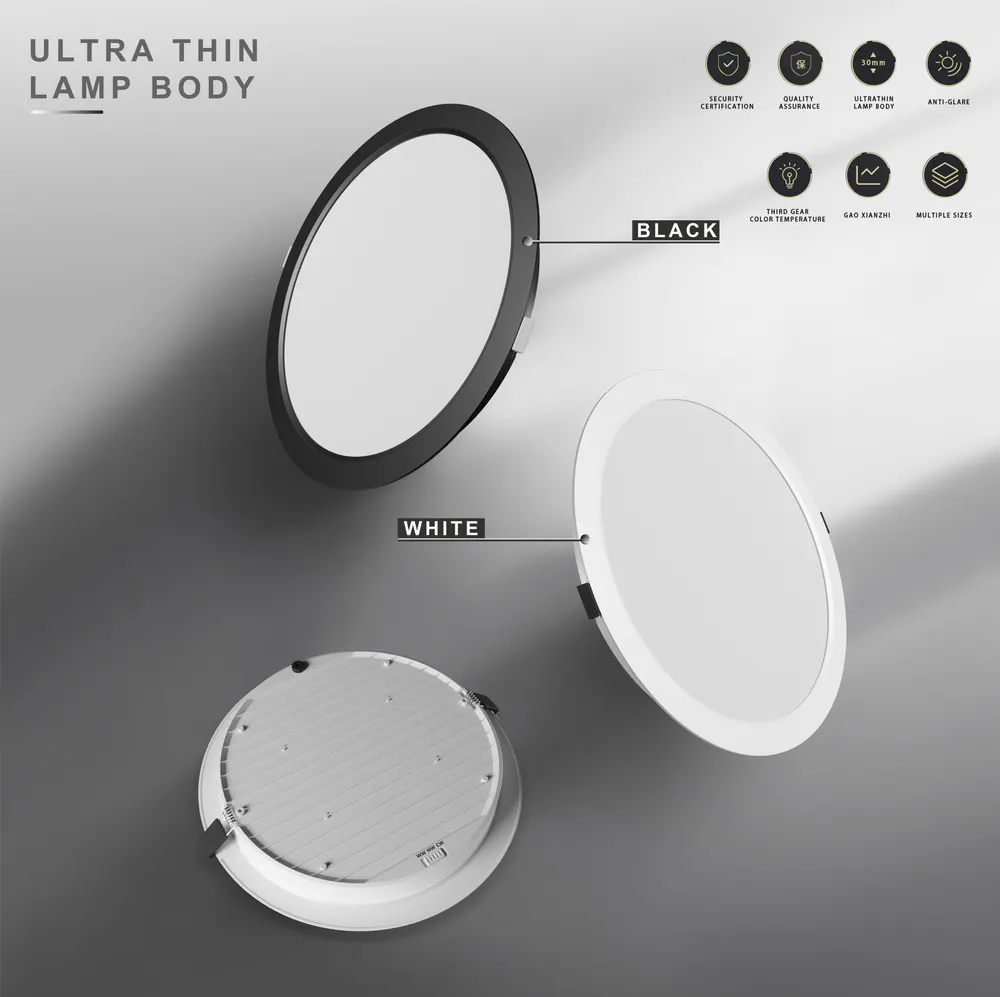 Anti-Glare Recessed Round LED Downlight 7-24W