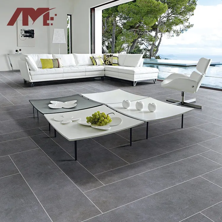 Concrete-Look Gray Matte Porcelain Floor Tile 1000x1000mm
