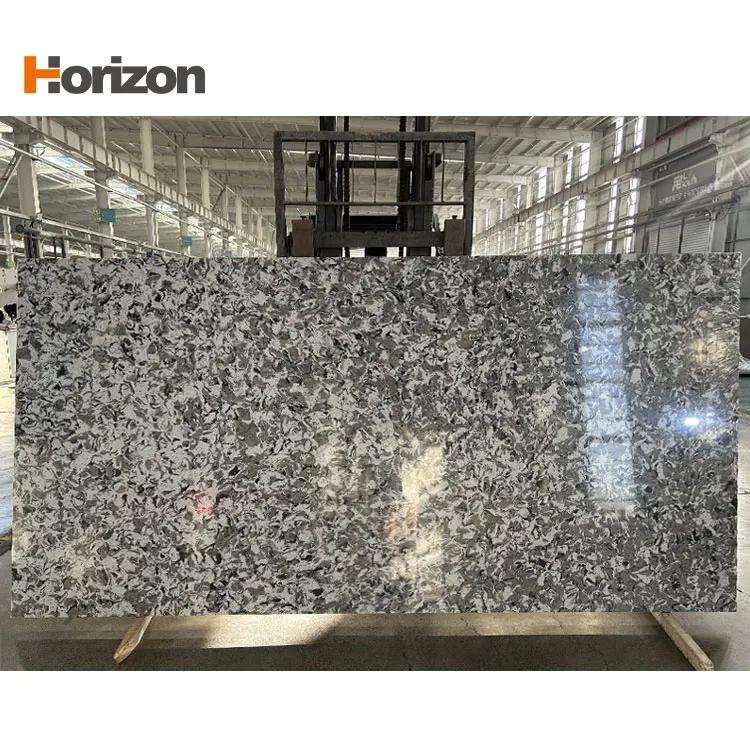 Calacatta White Engineered Quartz Slab For Countertops