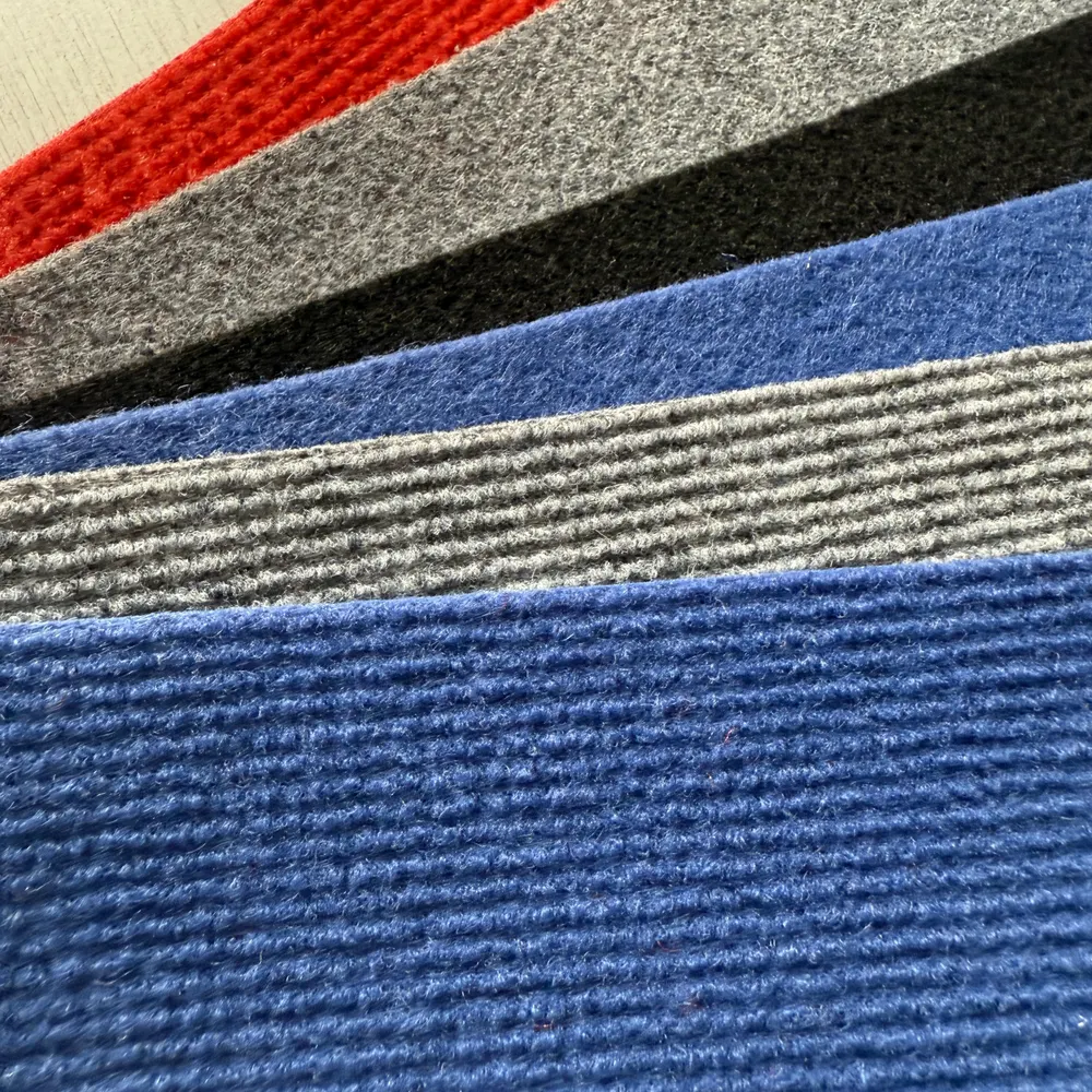Ribbed Polyester Floor Carpet With Latex Backing
