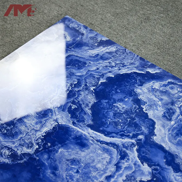 Marble-Look Glossy Porcelain Floor Tile 800x800mm