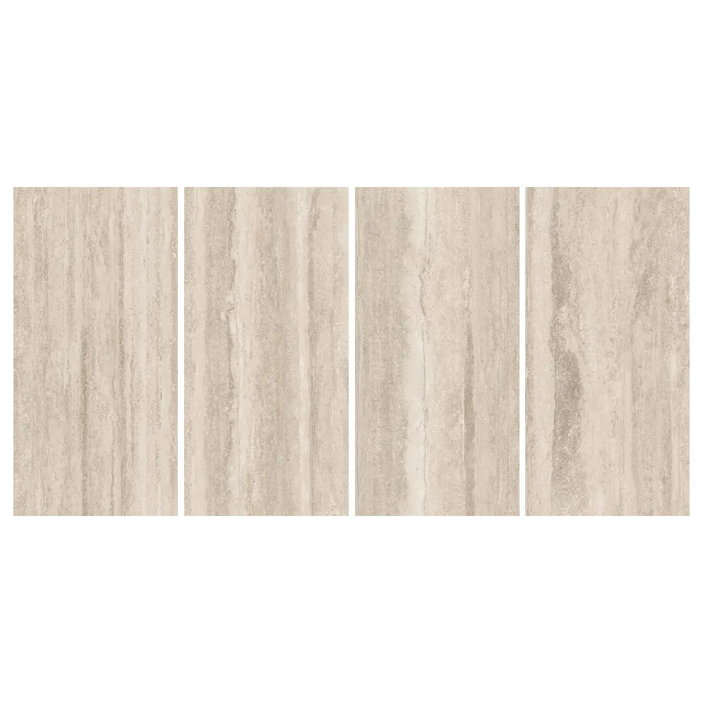Non-Slip Stone-Look Polished Porcelain Floor Tile 750x1500mm