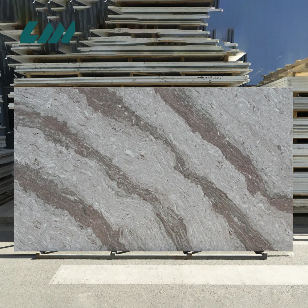 Jade-Look Polished Engineered Quartz Slab 3200x1600mm