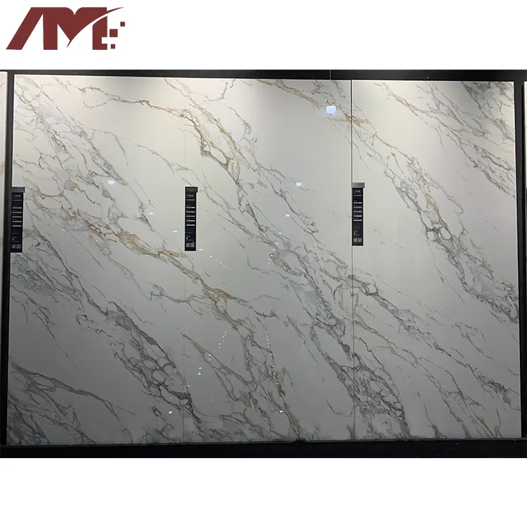 White Polished Sintered Stone Slab 1200x2600mm