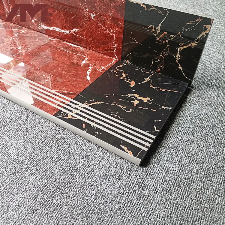 Glazed Porcelain Stair Tread Tile 1200x470