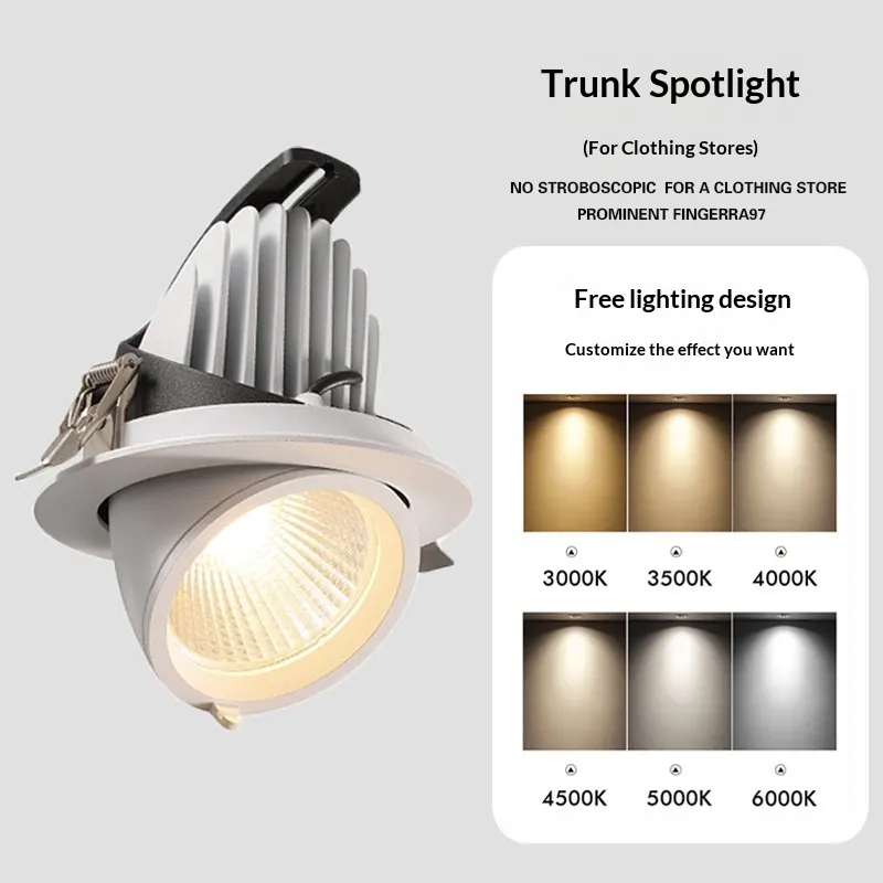 Recessed Aluminum LED Light Fixture IP65