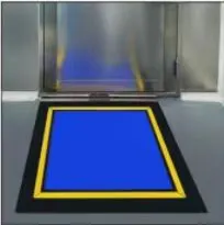 Adhesive Dust-Removal Floor Mat With Rubber Backing
