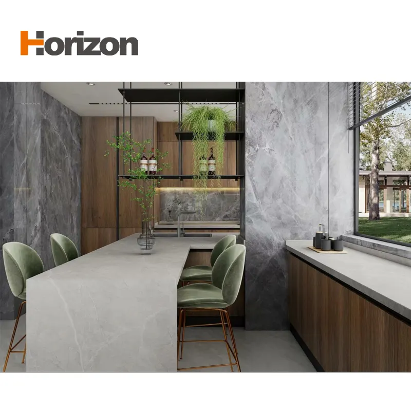 Marble-Look Polished Sintered Stone Slab 600x1200mm