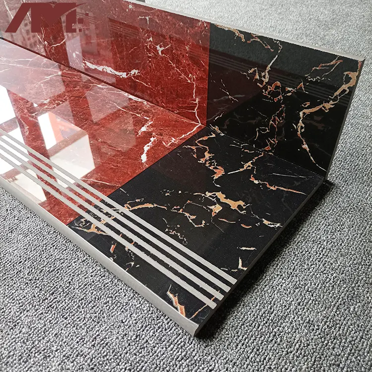 Glazed Porcelain Stair Tread Tile 1200x470