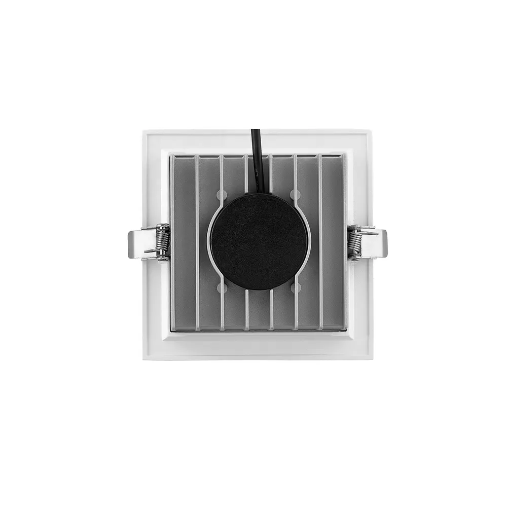 Recessed Square Aluminum LED Downlight Black 6-30W