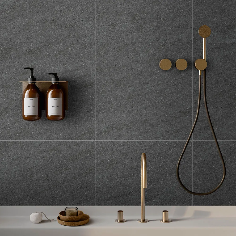 Non-Slip Stone-Look Matte Ceramic Outdoor Tile 600x1200mm