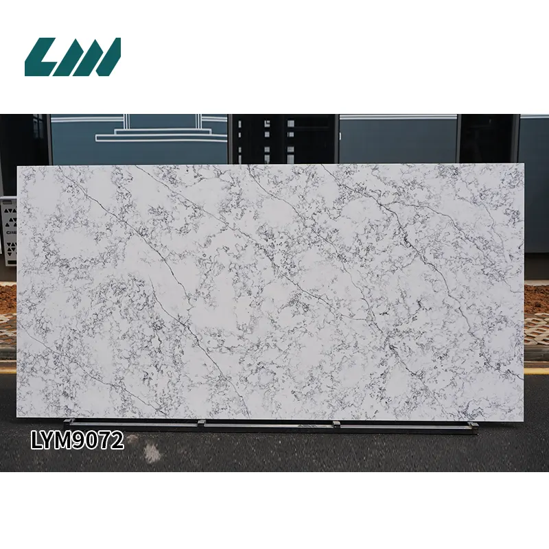 White Engineered Quartz Slab 3200x1600mm
