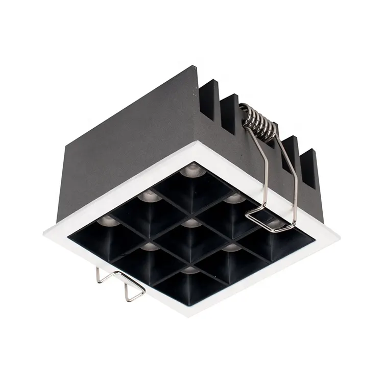 Adjustable Dimmable Recessed LED Grille Spotlight 3-20W