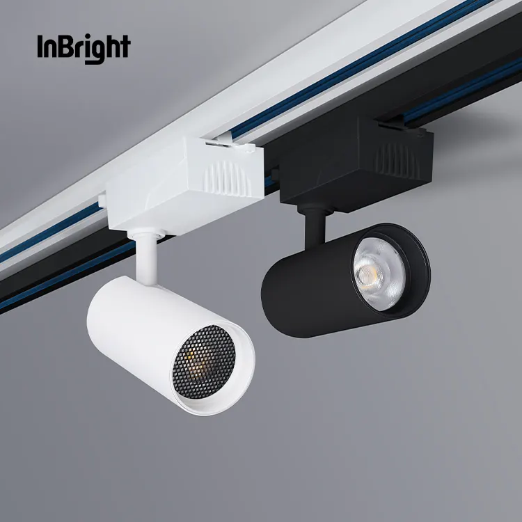 Rotatable Dimmable Aluminum COB LED Track Spotlight 14-40W