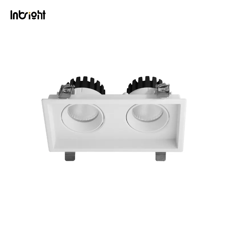 Adjustable Recessed Aluminum LED Grille Spotlight 10-25W