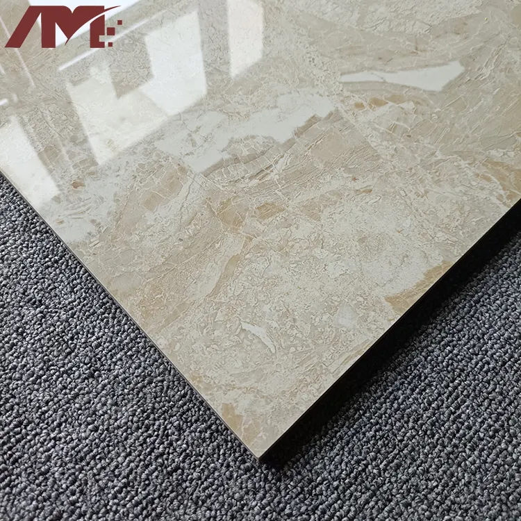 Marble-Look Polished Porcelain Floor Tile 600x600mm
