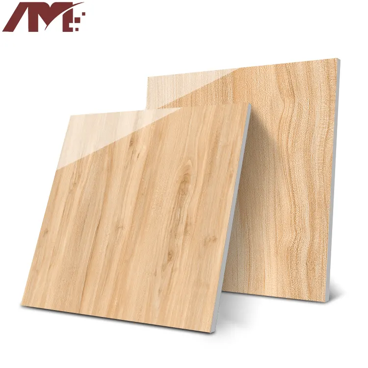 Wood-Look Polished Porcelain Floor Tile 600x600mm