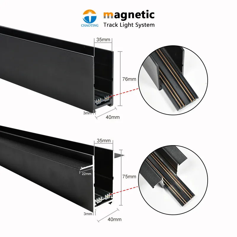 Aluminum Magnetic LED Track Spotlight 10W 220V product sample