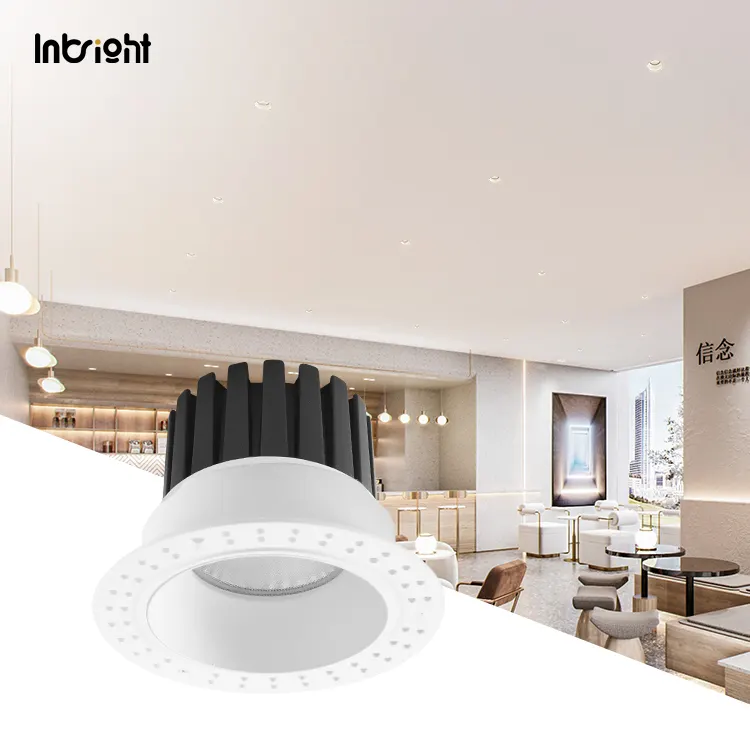 Trimless Dimmable Recessed COB LED Downlight 10-25W IP65