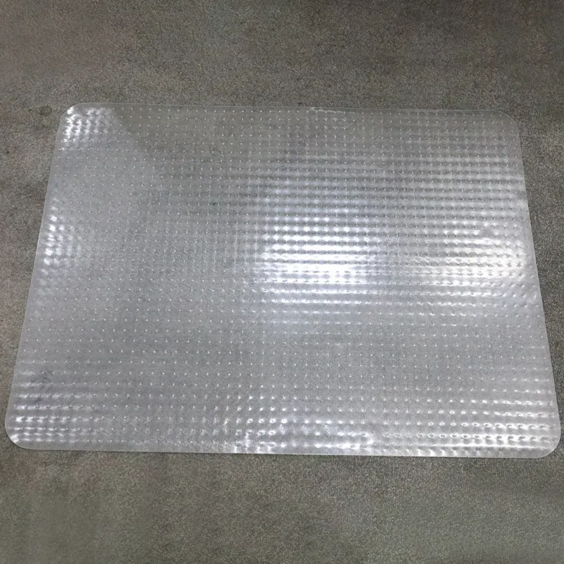 Transparent PVC Office Chair Mat With Studded Backing