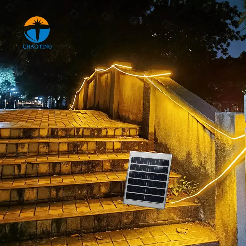 Solar Cuttable LED Strip Light 10/20m IP65 for Outdoor Use