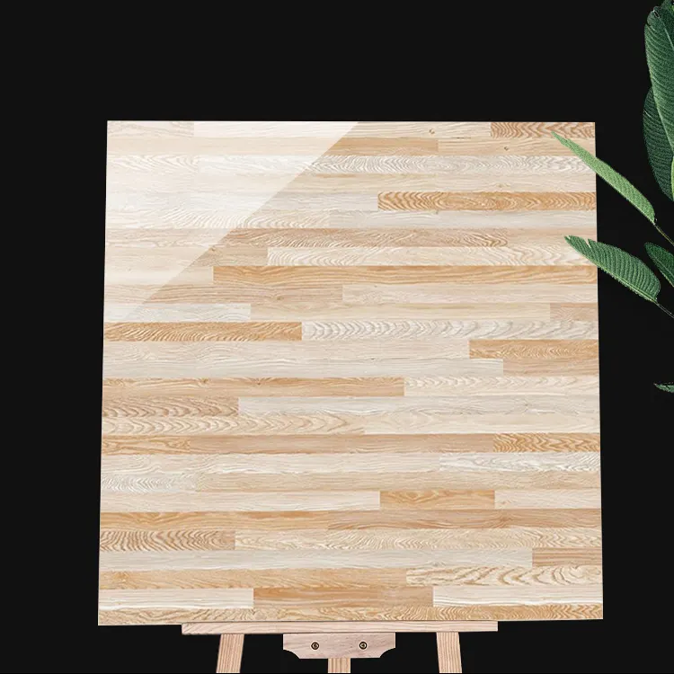 Wood-Look Blue Porcelain Floor Tile 600x600mm