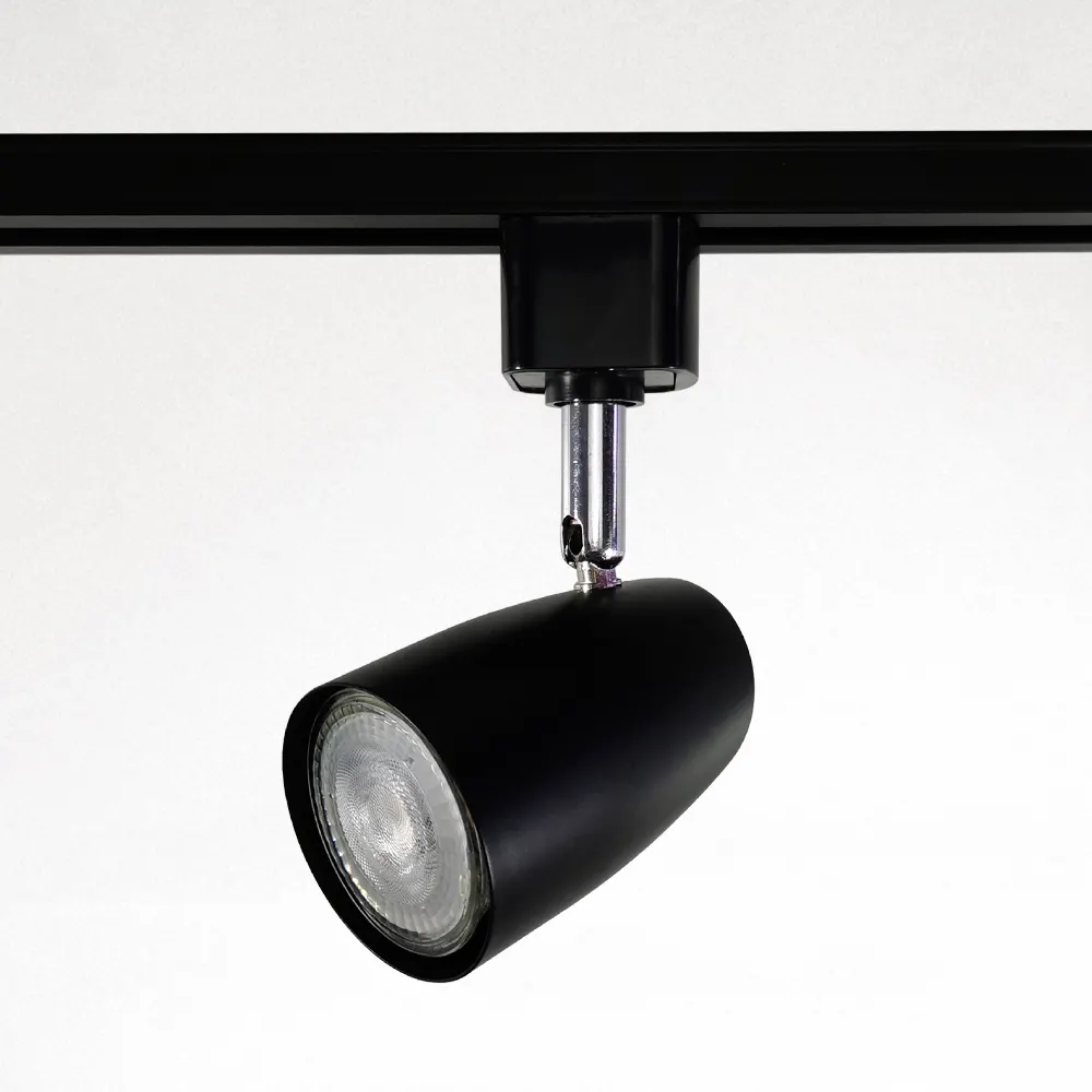 Adjustable Aluminum Track Spotlight Housing Black/White MR16/GU10