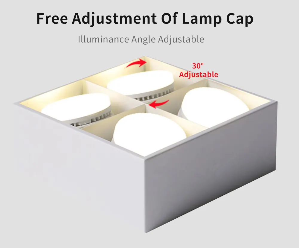 Surface-Mounted Aluminum Downlight Housing GX53 5-9W
