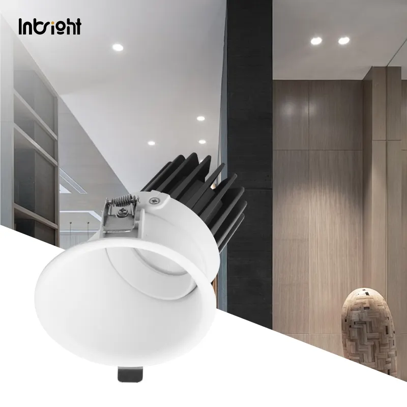 Anti-Glare Adjustable Recessed COB LED Downlight 10-25W IP65