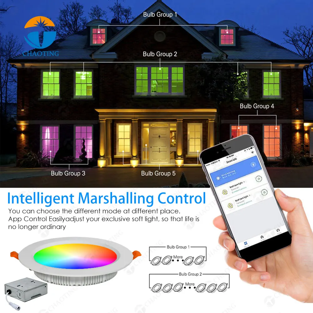 Bluetooth Dimmable Recessed LED Downlight 5-16W