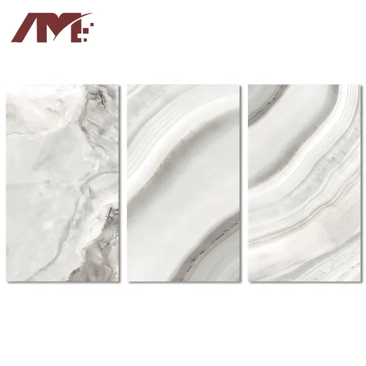 Marble-Look Polished Porcelain Floor Tile 600x600mm