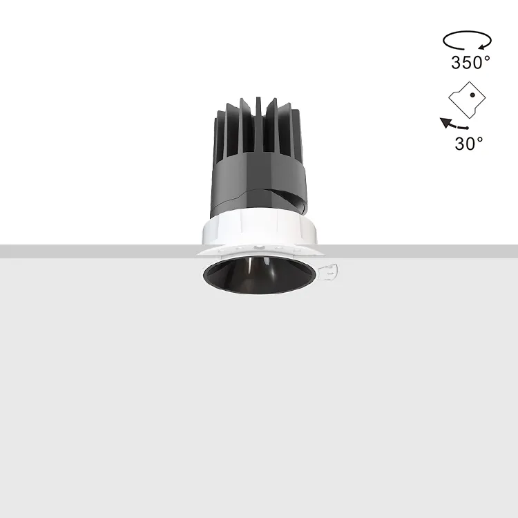 Trimless Recessed Aluminum LED Grille Spotlight 8-25W IP65