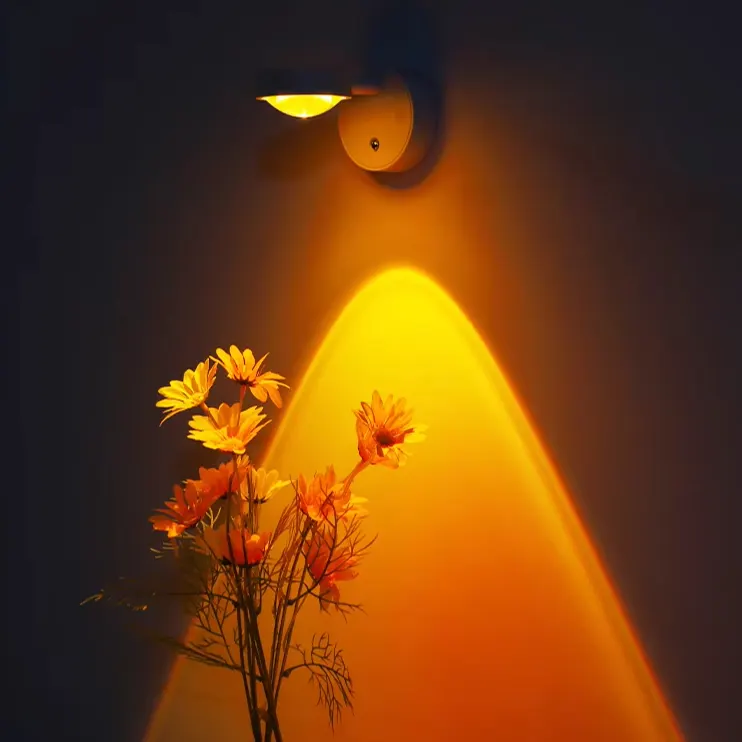 Rechargeable Aluminum LED Sunset Projection Lamp product sample