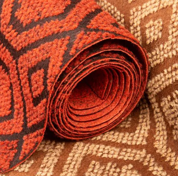 Nonwoven Needle-Punched Jacquard Polyester Exhibition And Event Carpet 1.83x25m