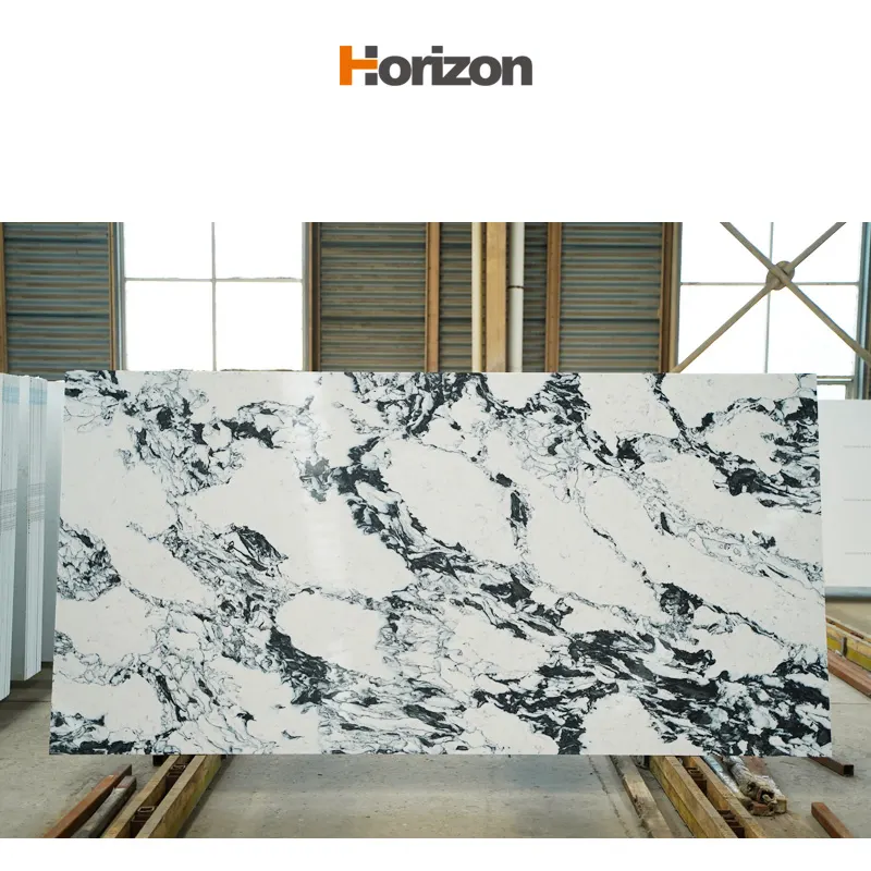 Black Engineered Quartz Slab 3200x1600mm