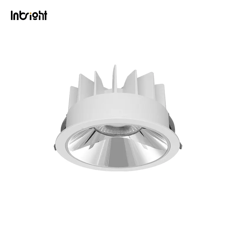 Anti-Glare Dimmable Recessed COB LED Downlight 15-50W IP65
