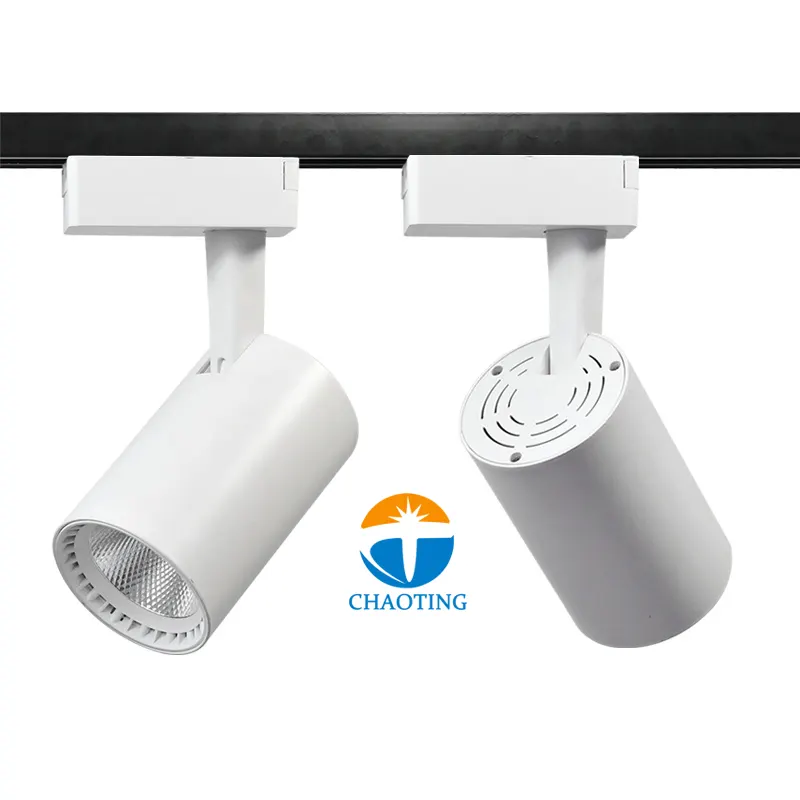 Aluminum COB LED Track Spotlight 10-40W For 2/3/4-Wire Track