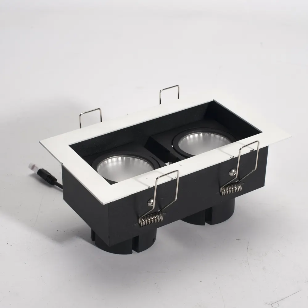 Anti-Glare Dimmable Recessed Square COB LED Grille Spotlight 9-30W