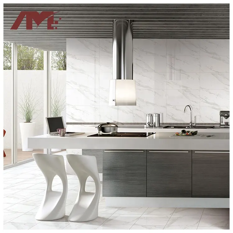 Non-Slip Marble-Look Ceramic Wall And Floor Tile 300x600mm
